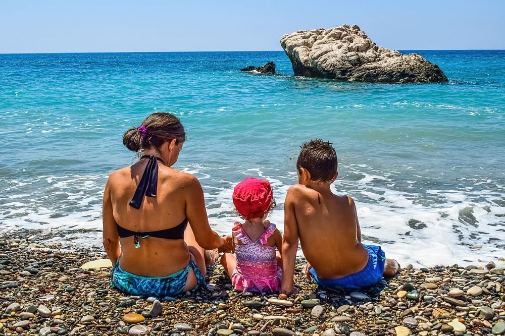 Playa en familia